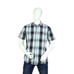 CAMISA MANGA CORTA PARA HOMBRE A CUADROS - LONG BEACH POLO CLUB