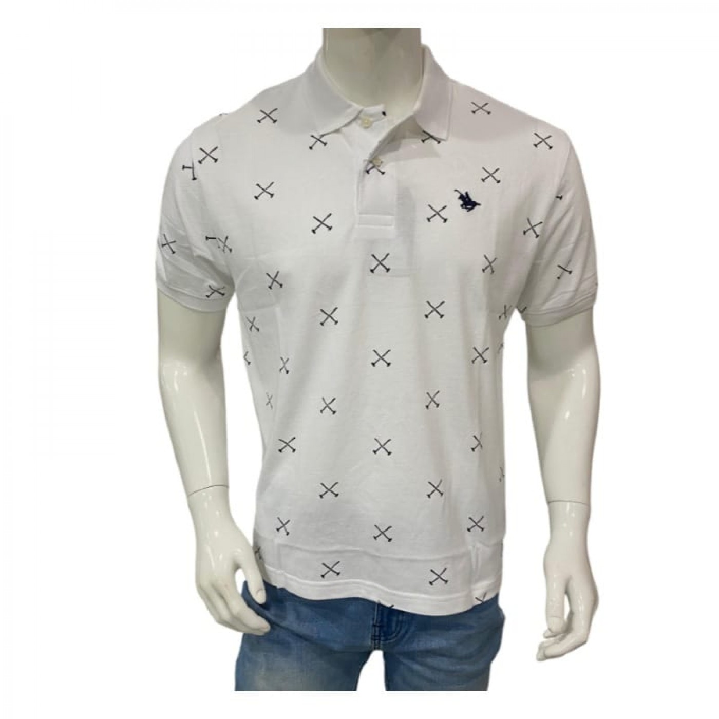 CAMISA TIPO POLO ESTAMPADA - LONG BEACH POLO CLUB