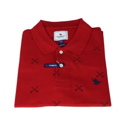 CAMISA TIPO POLO ESTAMPADA PLUS SIZE - LONG BEACH POLO CLUB