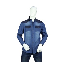 CAMISA MANGA LARGA PARA HOMBRE - DENIM REPUBLIC