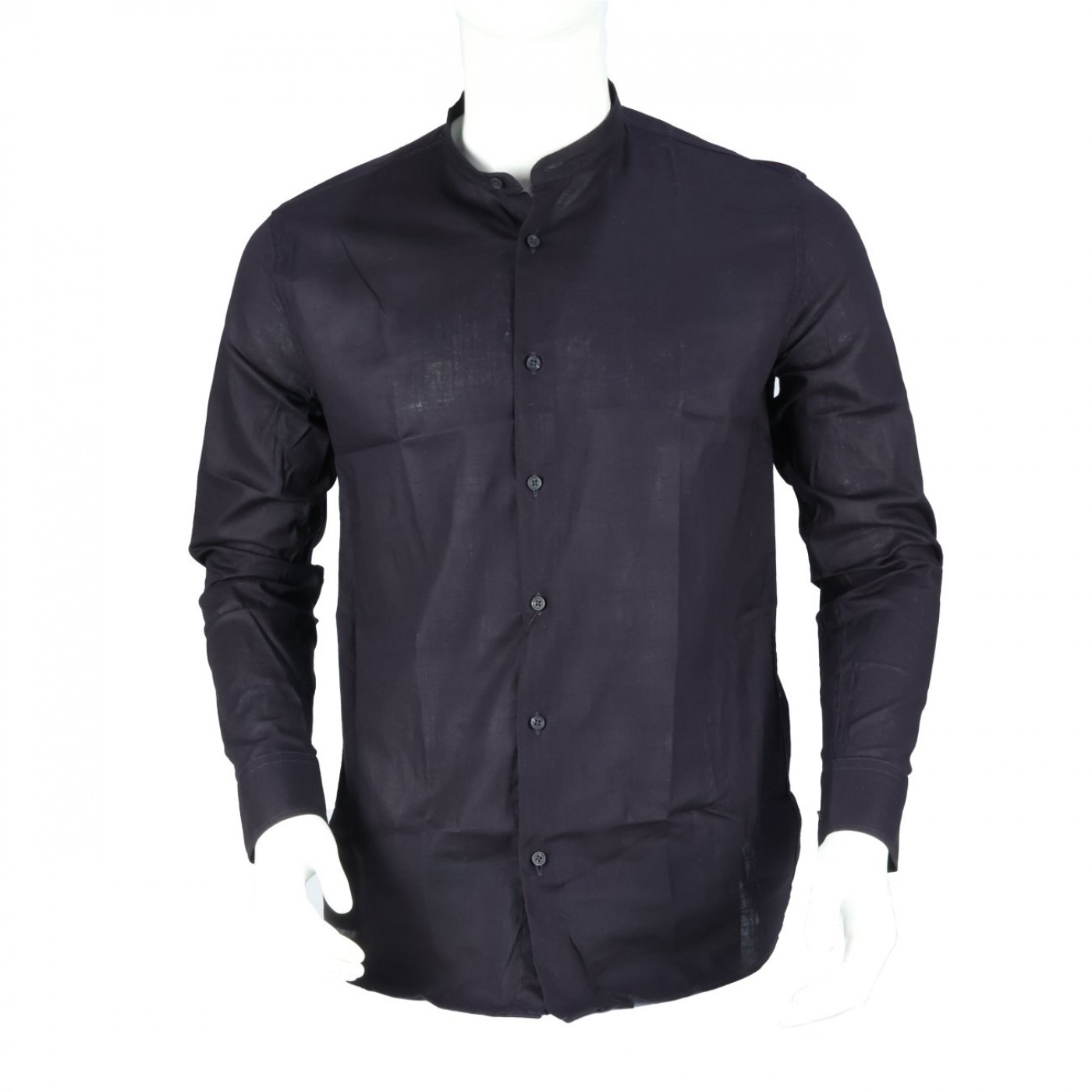 CAMISA MANGA LARGA CUELLO CHINO  SLIM FIT - JOHNNY COTTON