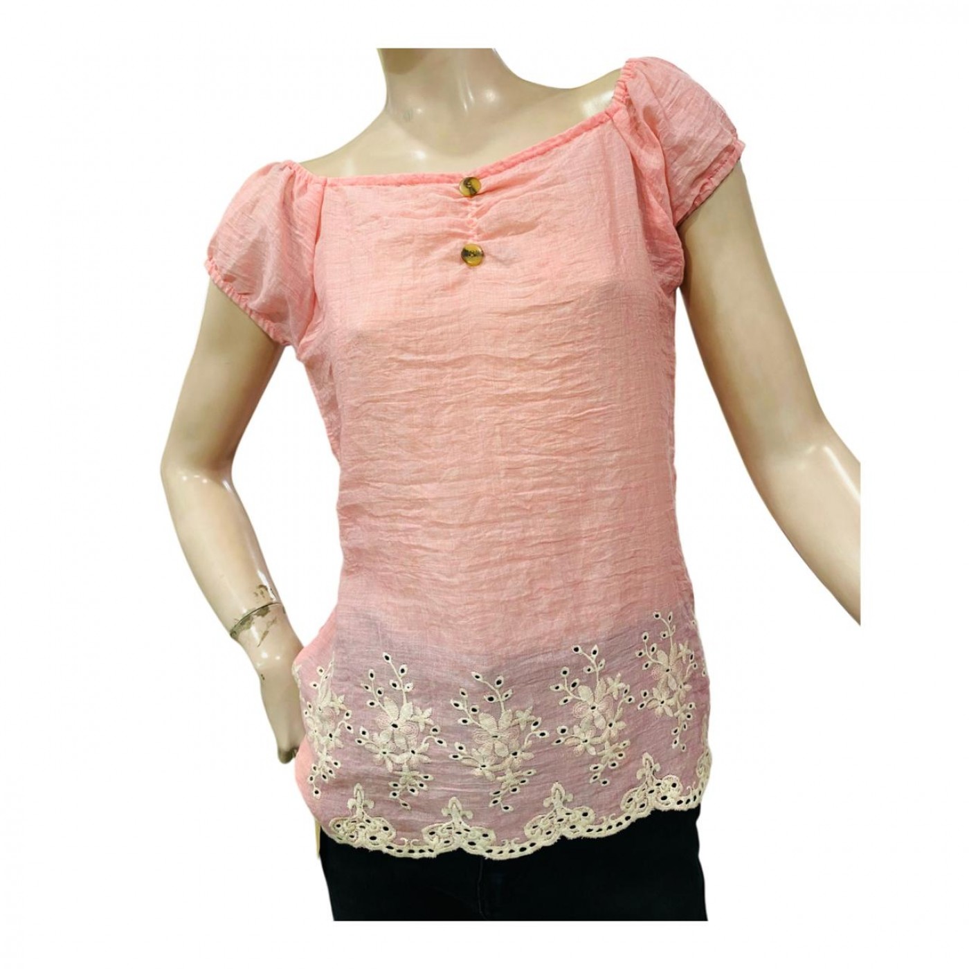 BLUSA ESTILO CAMPESINA BORDADA - STEFANY MODA