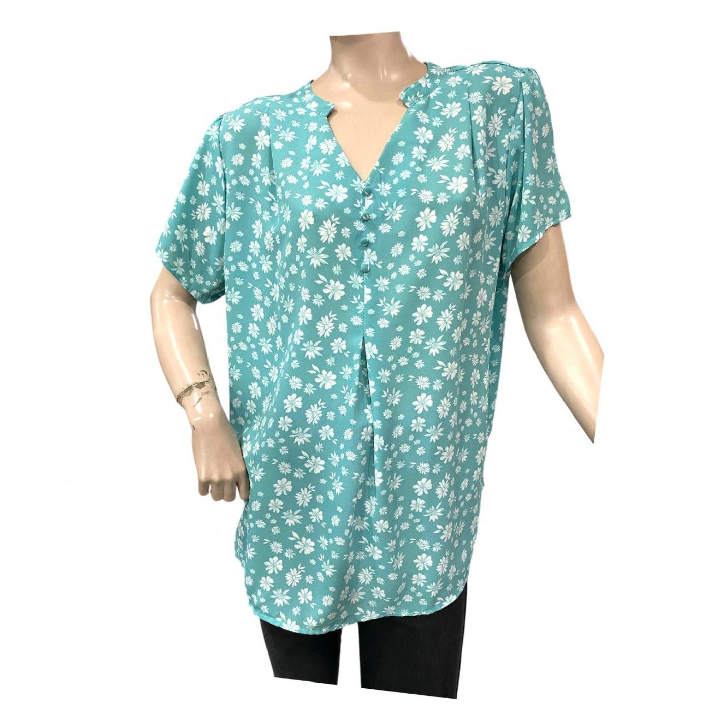 BLUSA DE VESTIR PLUS SIZE - STEFANY MODA