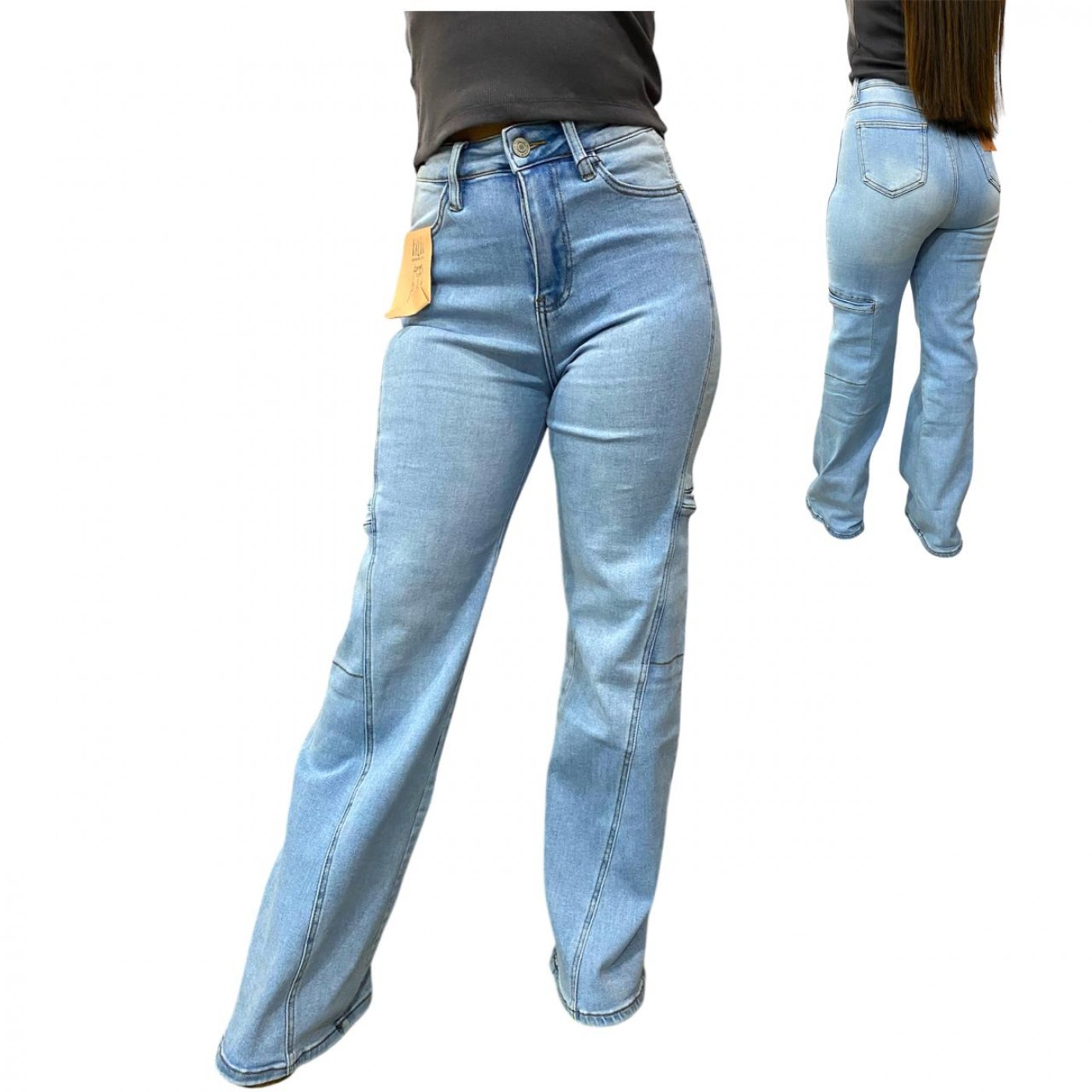 JEANS CARGO DE CAMPANA - KALUA