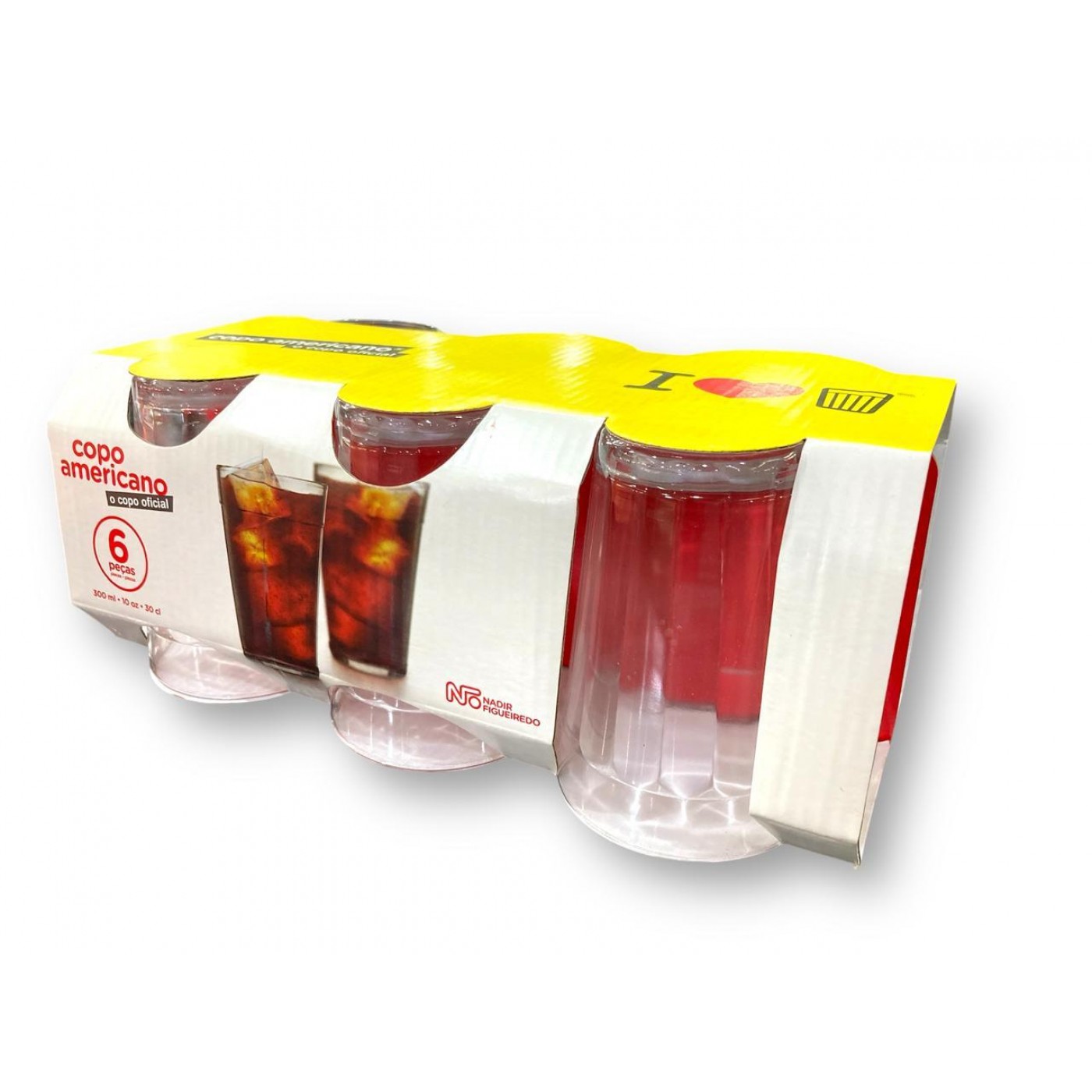 SET DE 6 VASOS  - COPO AMERICANO