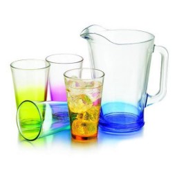 SET DE JARRA CON VASOS - CRISA COLORS