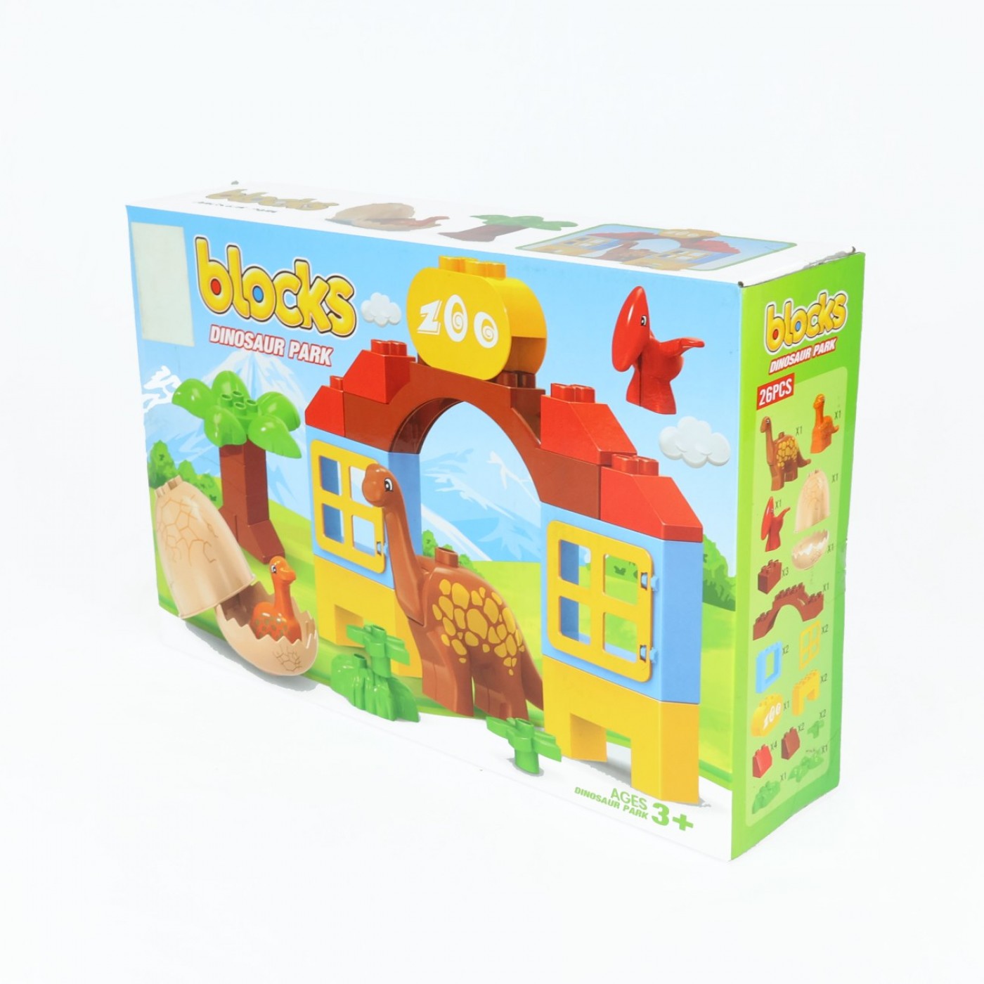 DINOSAUR PARK ( BLOQUES DE ARMAR) 26 PZAS - 