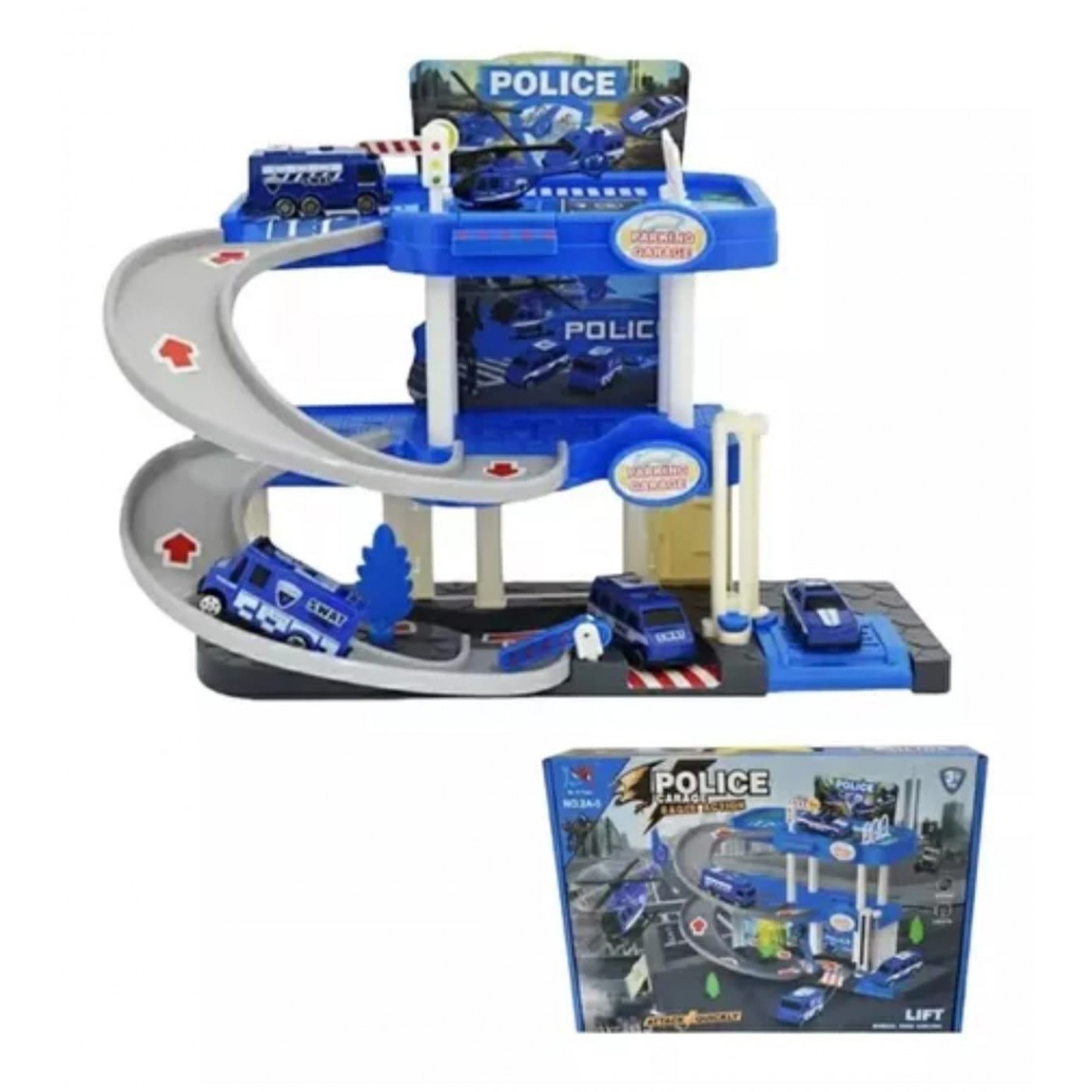 GARAGE DE POLICIA - JIN YI TOYS
