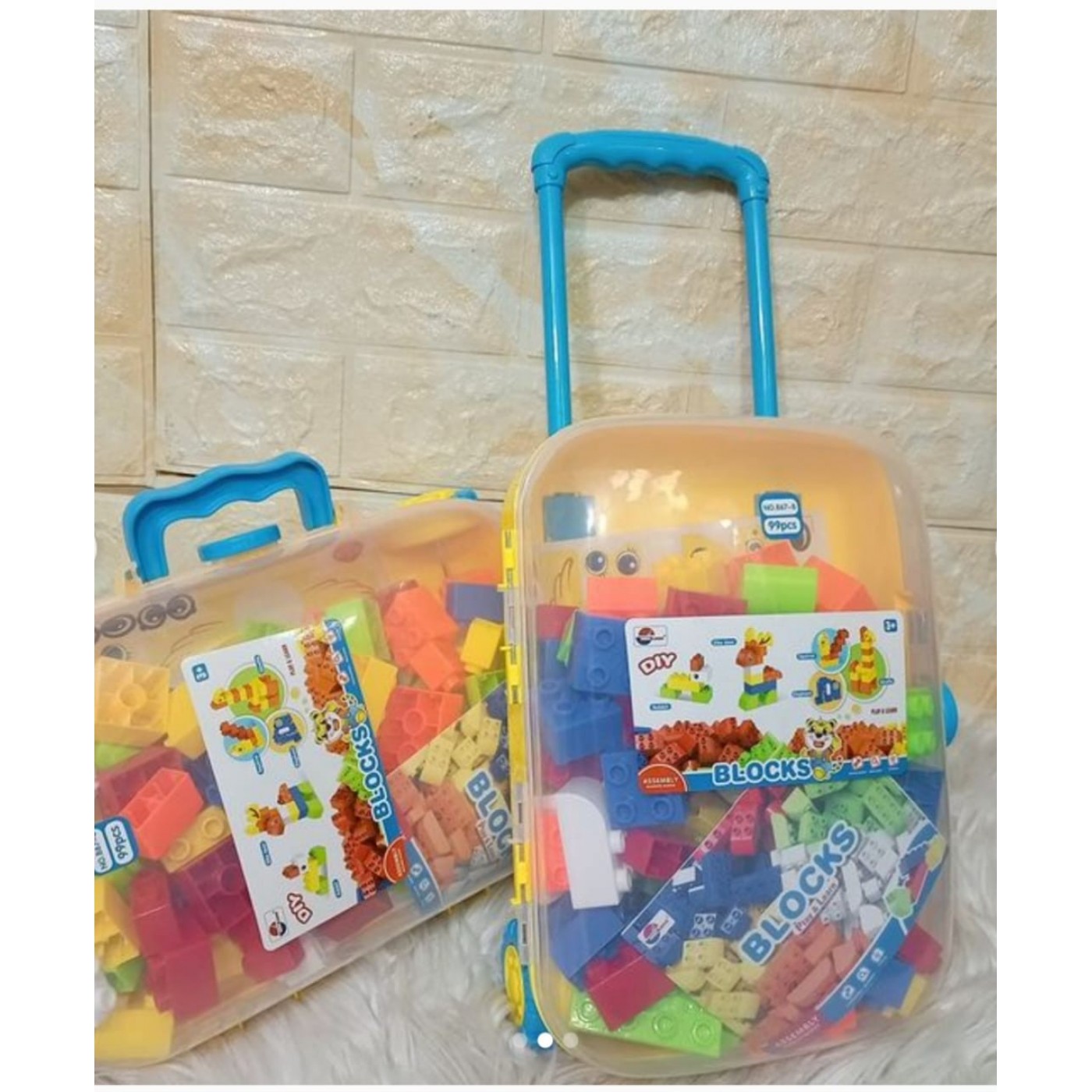 SET DE BLOQUES DE 99 PZAS  (MALETA RODOS) - DDIY