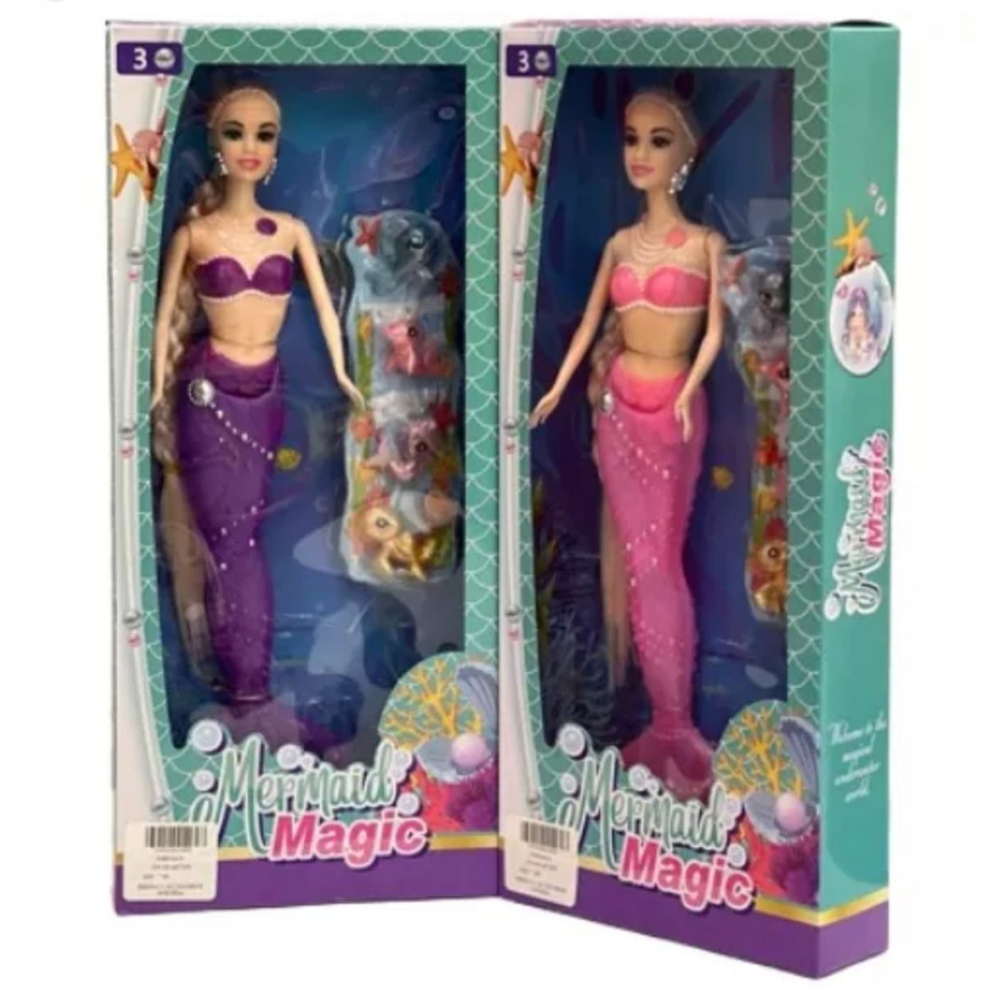 MUÑECA SIRENA TIPO BARBIE  - MERMAID MAGIC