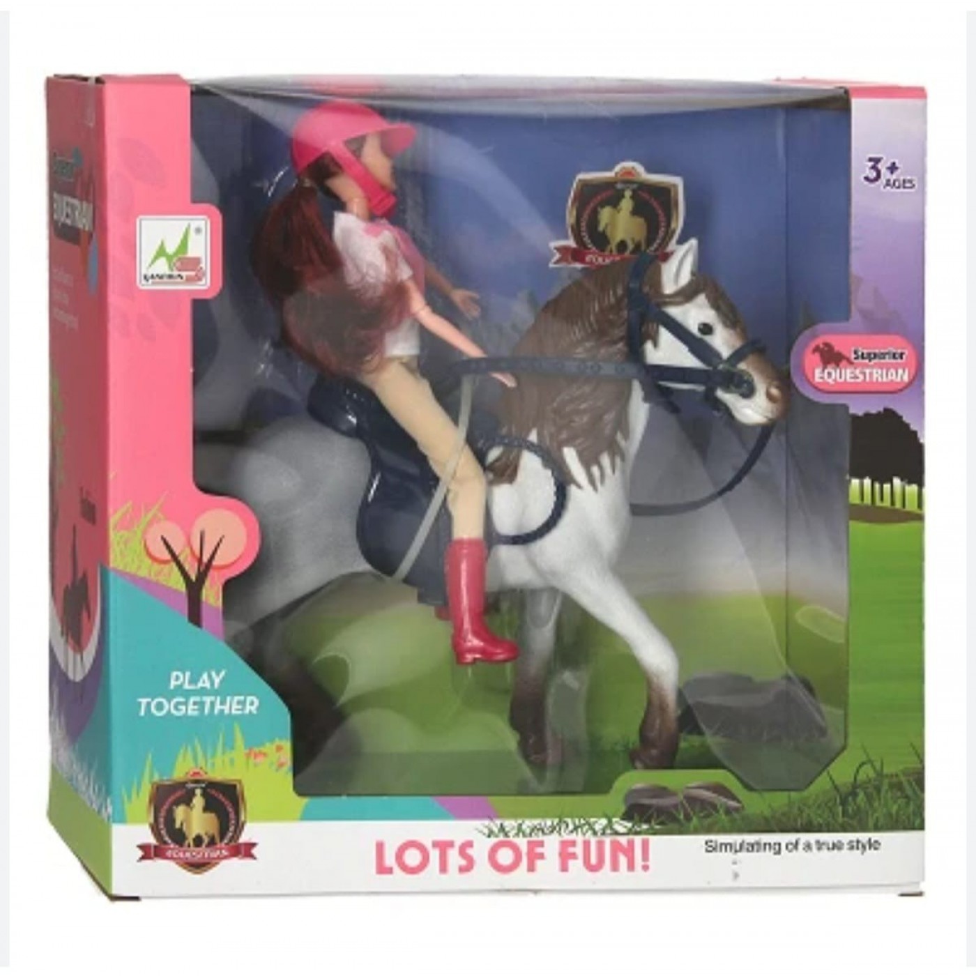 MUÑECA CON CABALLO (SUPERIOR EQUESTRIAN) - 
