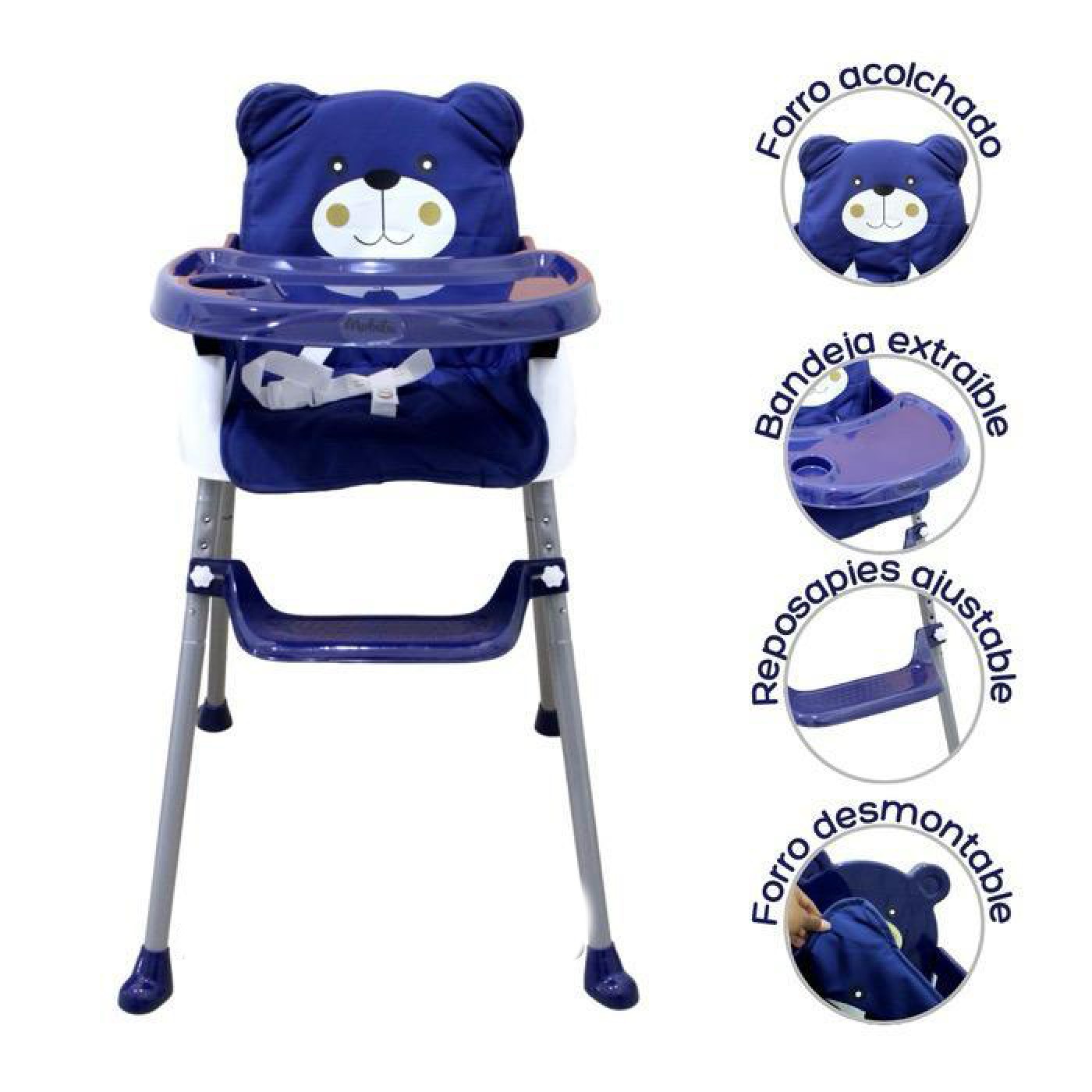 SILLA PARA COMER DE BEBE DE OSO - BEBESITOS