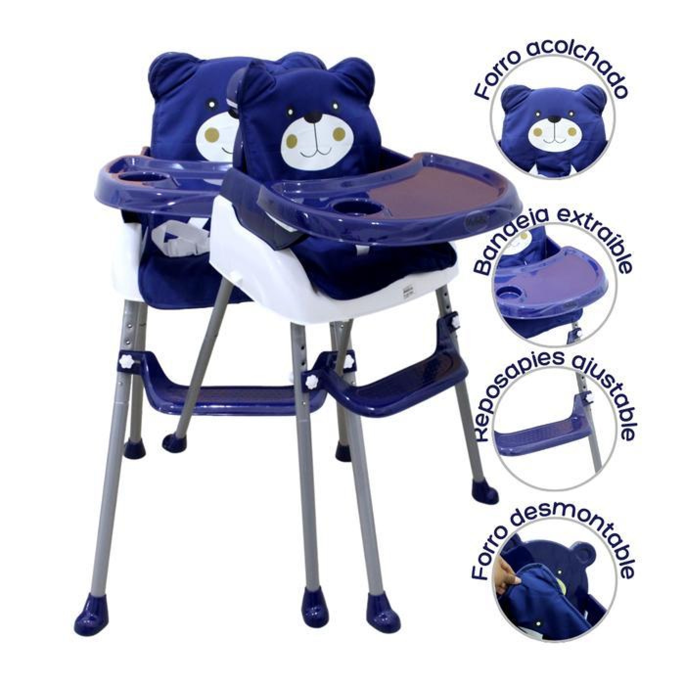 SILLA PARA COMER DE BEBE DE OSO - BEBESITOS