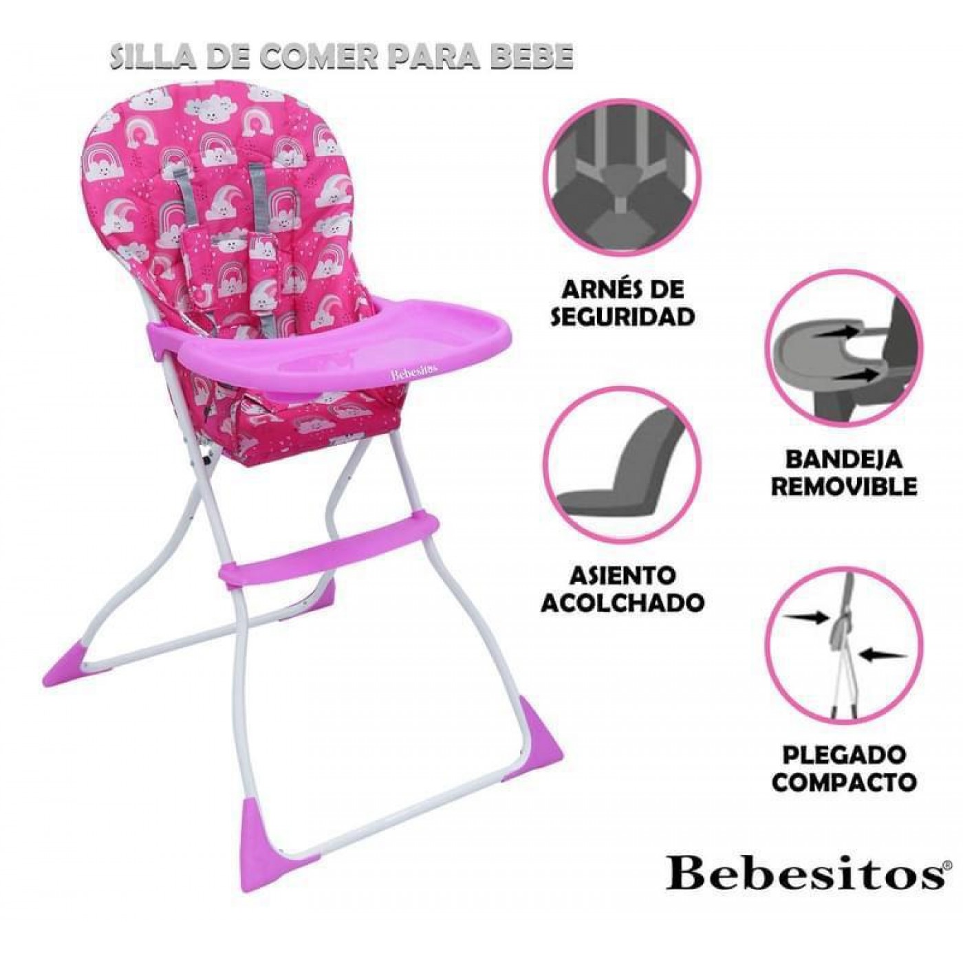 SILLA PARA COMER DE BEBE - BEBESITOS