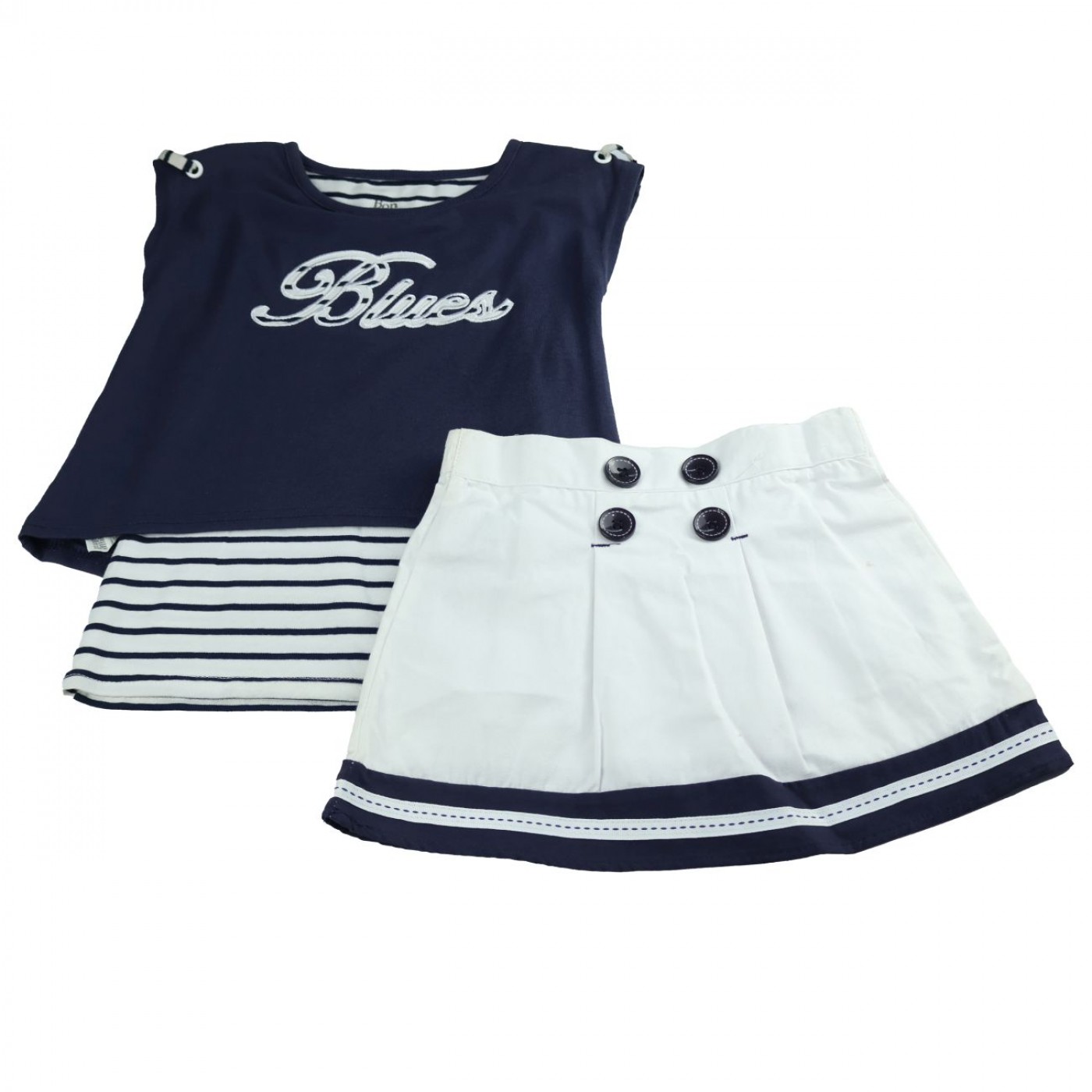 TRAJE DE NIÑA DE FALDA - BON BLUES